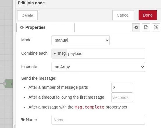 Flow Example 2 Join Node Settings